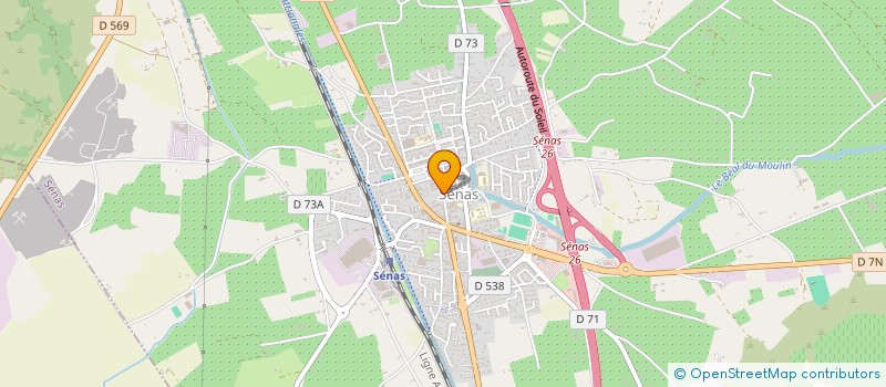 localisation de l'entreprise MONSIEUR JACQUES POURCEL  SENAS