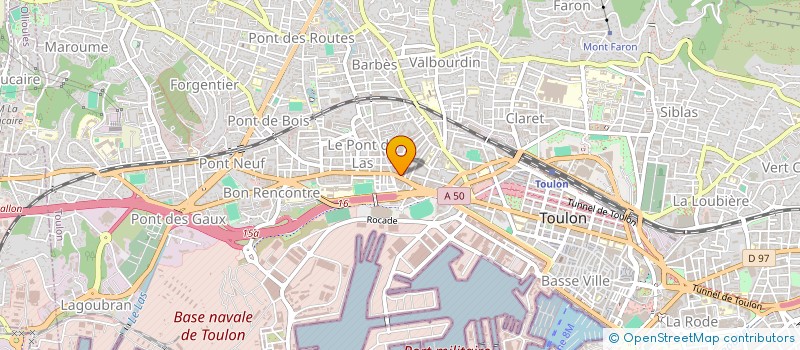 localisation de l'entreprise MONSIEUR JACQUES POURCIN  TOULON