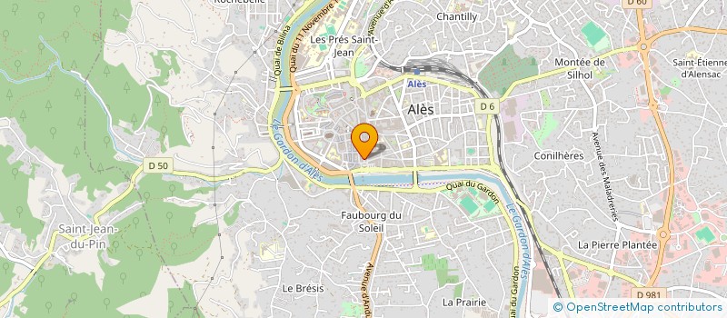 localisation de l'entreprise MONSIEUR JACQUES PRADEN à ALES