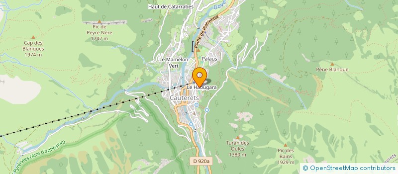 localisation de l'entreprise MONSIEUR JACQUES PRADIER  CAUTERETS