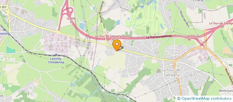 localisation de l'entreprise MONSIEUR JACQUES PRAT  LA TOUR-DE-SALVAGNY