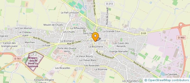 localisation de l'entreprise MONSIEUR JACQUES PRAUD à DOUE-EN-ANJOU