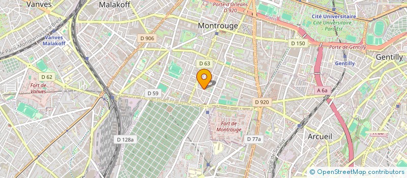 localisation de l'entreprise MONSIEUR JACQUES PRESTAVOINE  MONTROUGE