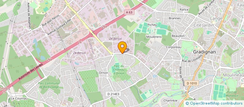 localisation de l'entreprise MONSIEUR JACQUES PREZAT  GRADIGNAN