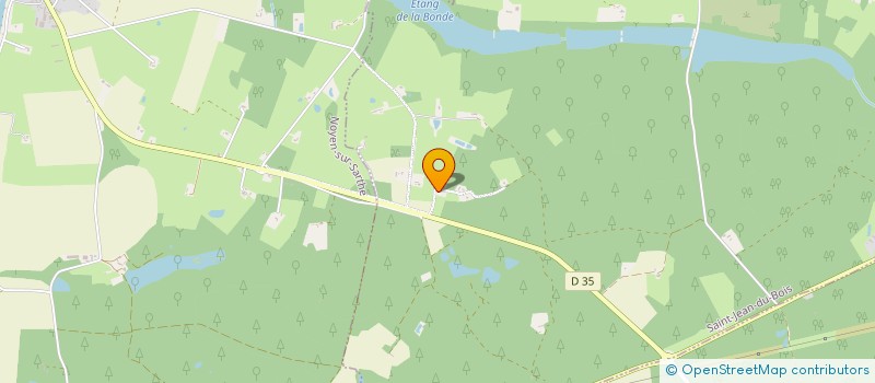 localisation de l'entreprise MONSIEUR JACQUES PROU  SAINT JEAN DU BOIS