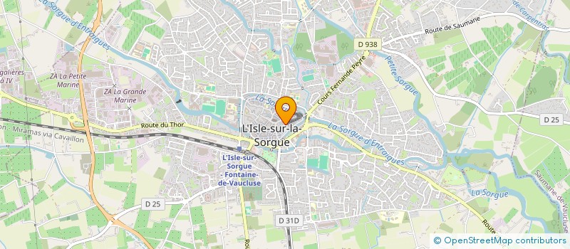 localisation de l'entreprise MONSIEUR JACQUES PROUST à L'ISLE-SUR-LA-SORGUE