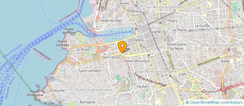 localisation de l'entreprise MONSIEUR JACQUES PRUDHOMME à MARSEILLE