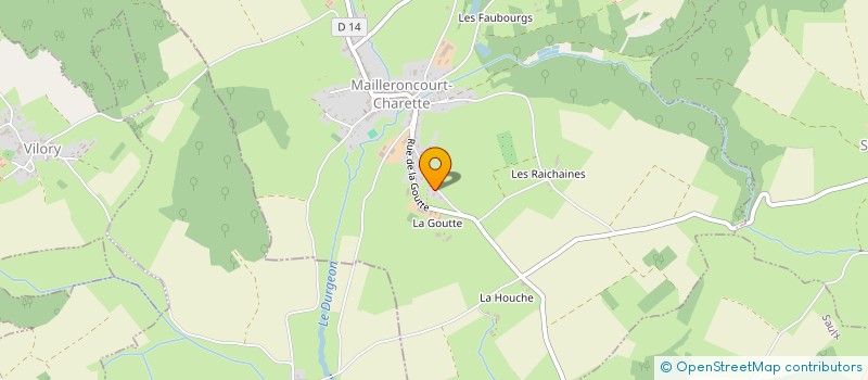 localisation de l'entreprise MONSIEUR JACQUES PRUNIAUX  MAILLERONCOURT-CHARETTE