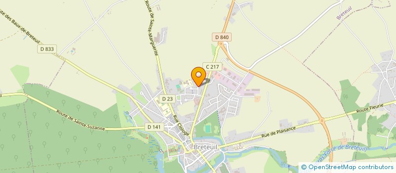 localisation de l'entreprise MONSIEUR JACQUES PRUNIER à BRETEUIL