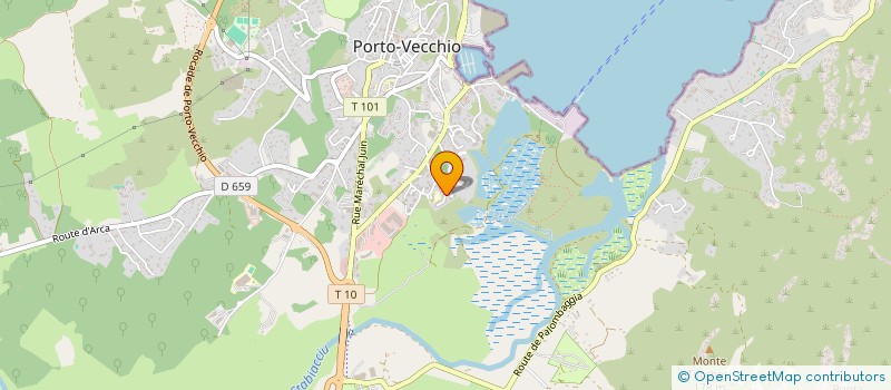 localisation de l'entreprise MONSIEUR JACQUES PUGLIESI à PORTO-VECCHIO