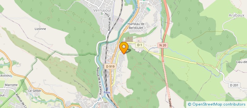 localisation de l'entreprise MONSIEUR JACQUES PUJOL à FOIX