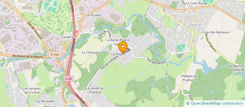 localisation de l'entreprise MONSIEUR JACQUES PUJOL à FEYTIAT