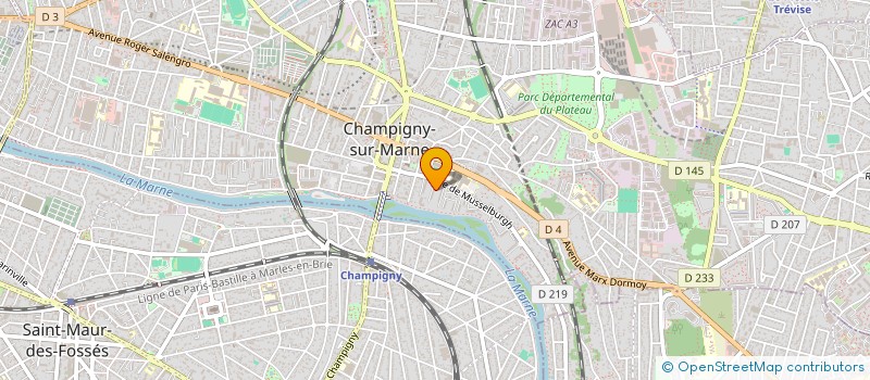 localisation de l'entreprise MONSIEUR JACQUES PULUAR à CHAMPIGNY-SUR-MARNE