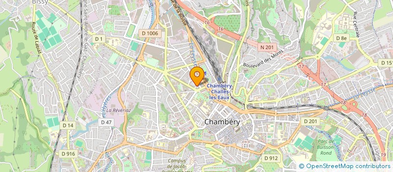 localisation de l'entreprise MONSIEUR JACQUES PUTHOD à CHAMBERY