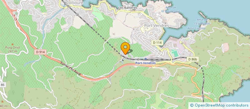 localisation de l'entreprise MONSIEUR JACQUES QUENARD  COLLIOURE