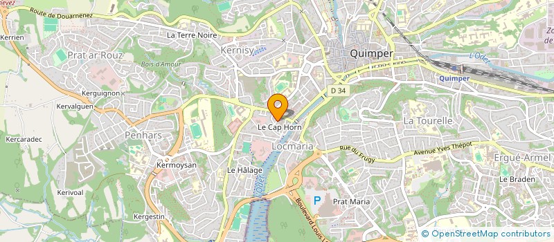 localisation de l'entreprise MONSIEUR JACQUES QUERELOU  QUIMPER