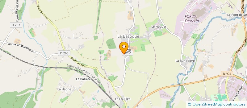 localisation de l'entreprise MONSIEUR JACQUES RABACHE à LA BAZOQUE