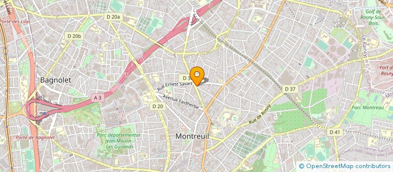 localisation de l'entreprise MONSIEUR JACQUES RACKER à MONTREUIL