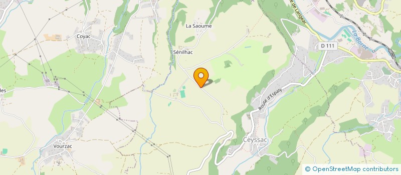 localisation de l'entreprise MONSIEUR JACQUES RADIGUET  CEYSSAC