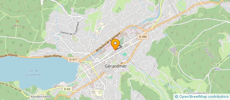 localisation de l'entreprise MONSIEUR JACQUES RAKOTONDRAZAKA  GERARDMER