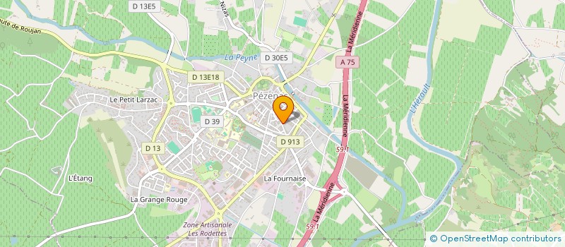 localisation de l'entreprise MONSIEUR JACQUES RANDON  PEZENAS