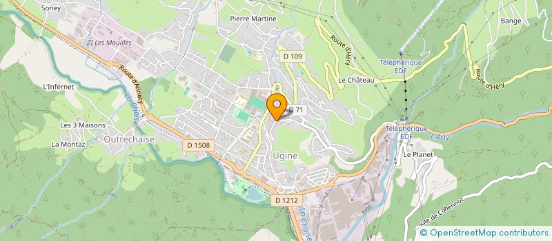 localisation de l'entreprise MONSIEUR JACQUES RASTELLO  UGINE