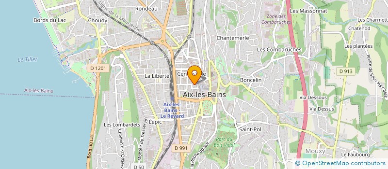 localisation de l'entreprise MONSIEUR JACQUES RATEL à AIX-LES-BAINS