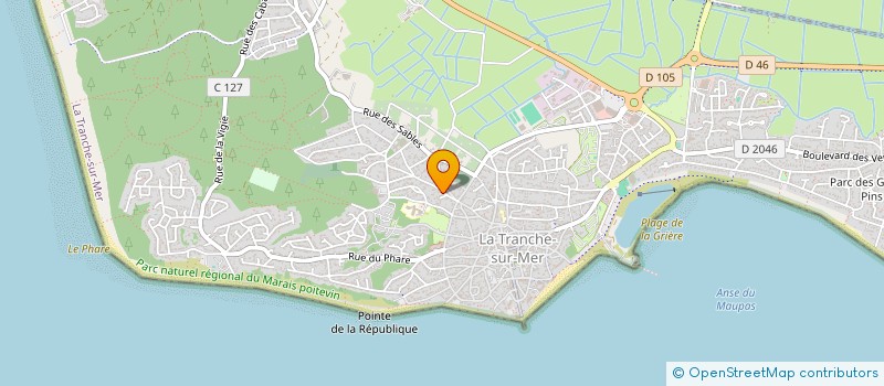 localisation de l'entreprise MONSIEUR JACQUES RAVART à LA TRANCHE-SUR-MER