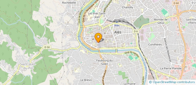 localisation de l'entreprise MONSIEUR JACQUES RAYMOND à ALES