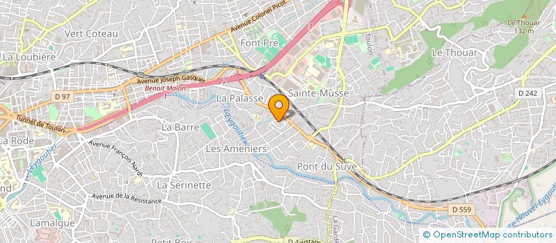 localisation de l'entreprise MONSIEUR JACQUES RAYMOND à TOULON
