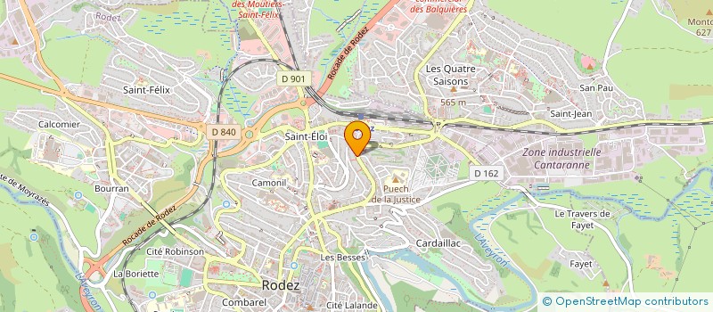 localisation de l'entreprise MONSIEUR JACQUES RAYNAL  RODEZ