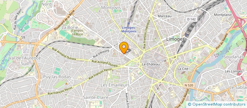 localisation de l'entreprise MONSIEUR JACQUES RAYNAUD à LIMOGES