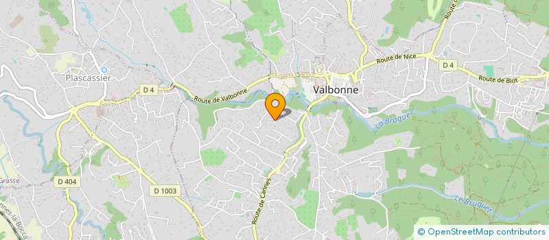 localisation de l'entreprise MONSIEUR JACQUES REBIERE  VALBONNE