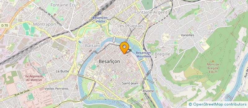 localisation de l'entreprise MONSIEUR JACQUES REGNARD à BESANCON