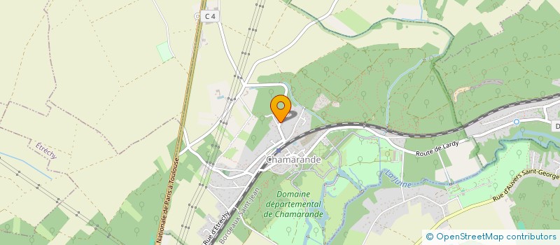 localisation de l'entreprise MONSIEUR JACQUES REGNIER  CHAMARANDE