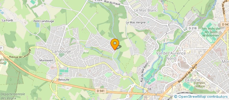 localisation de l'entreprise MONSIEUR JACQUES REILHAC à LIMOGES