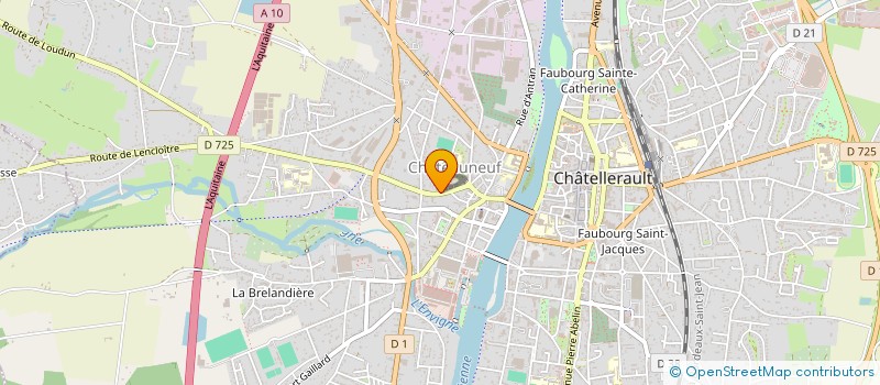 localisation de l'entreprise MONSIEUR JACQUES REINHARD  CHATELLERAULT