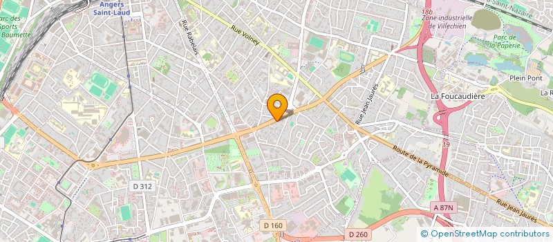 localisation de l'entreprise MONSIEUR JACQUES REINHART à ANGERS