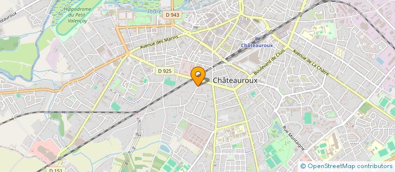 localisation de l'entreprise MONSIEUR JACQUES RENARD à CHATEAUROUX
