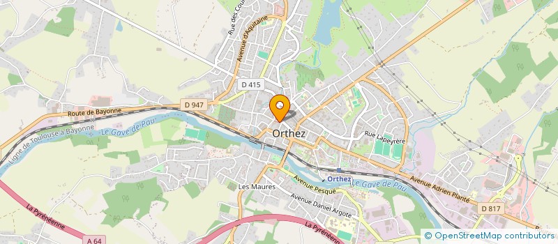 localisation de l'entreprise MONSIEUR JACQUES RENAUD  ORTHEZ