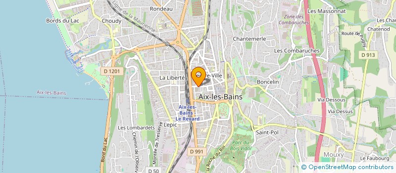 localisation de l'entreprise MONSIEUR JACQUES REY  AIX-LES-BAINS