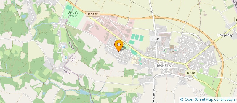 localisation de l'entreprise MONSIEUR JACQUES REY  HEYRIEUX