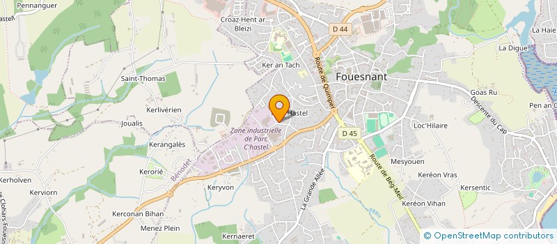 localisation de l'entreprise MONSIEUR JACQUES RIANT à FOUESNANT