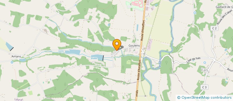 localisation de l'entreprise MONSIEUR JACQUES RIARD  LAYRAC