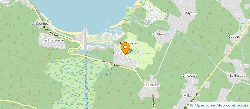 localisation de l'entreprise MONSIEUR JACQUES RIBEIRO  BISCARROSSE