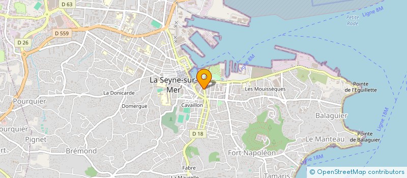 localisation de l'entreprise MONSIEUR JACQUES RIBOT à TOULON