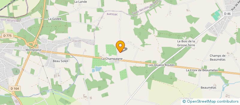 localisation de l'entreprise MONSIEUR JACQUES RICHARD  AVESSAC