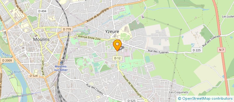 localisation de l'entreprise MONSIEUR JACQUES RIGODON à YZEURE