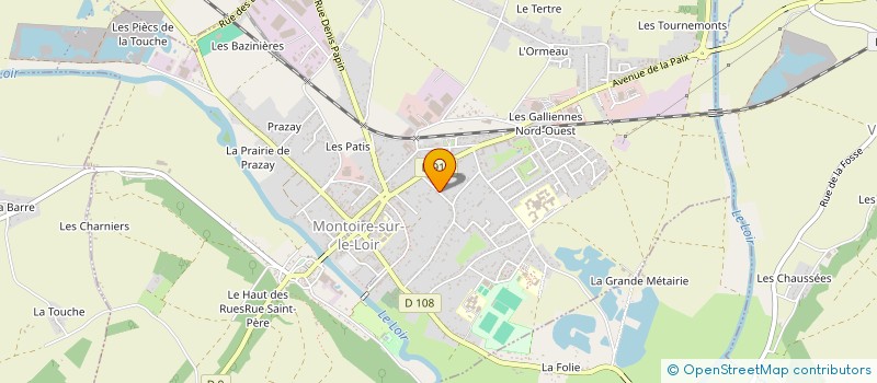 localisation de l'entreprise MONSIEUR JACQUES RILLIE  MONTOIRE-SUR-LE-LOIR