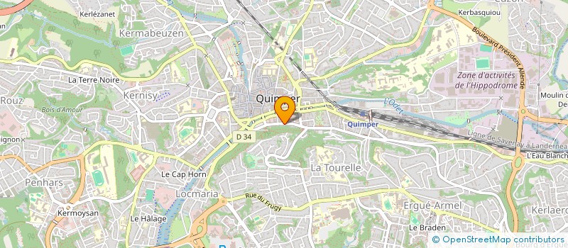 localisation de l'entreprise MONSIEUR JACQUES RIOU à QUIMPER